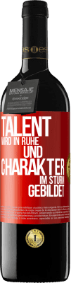 39,95 € Kostenloser Versand | Rotwein RED Ausgabe MBE Reserve Talent wird in Ruhe und Charakter im Sturm gebildet Rote Markierung. Anpassbares Etikett Reserve 12 Monate Ernte 2016 Tempranillo
