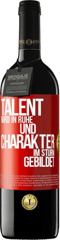 39,95 € Kostenloser Versand | Rotwein RED Ausgabe MBE Reserve Talent wird in Ruhe und Charakter im Sturm gebildet Rote Markierung. Anpassbares Etikett Reserve 12 Monate Ernte 2015 Tempranillo