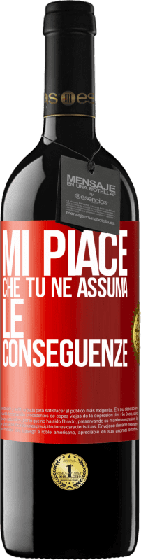 39,95 € Spedizione Gratuita | Vino rosso Edizione RED MBE Riserva Mi piace che tu ne assuma le conseguenze Etichetta Rossa. Etichetta personalizzabile Riserva 12 Mesi Raccogliere 2015 Tempranillo