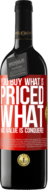 39,95 € Free Shipping | Red Wine RED Edition MBE Reserve You buy what is priced. What has value is conquered Red Label. Customizable label Reserve 12 Months Harvest 2016 Tempranillo