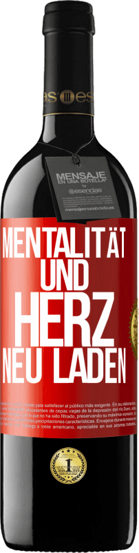 39,95 € Kostenloser Versand | Rotwein RED Ausgabe MBE Reserve Mentalität und Herz neu laden Rote Markierung. Anpassbares Etikett Reserve 12 Monate Ernte 2015 Tempranillo
