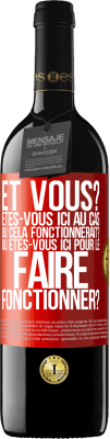 39,95 € Envoi gratuit | Vin rouge Édition RED MBE Réserve Et vous? Êtes-vous ici au cas où cela fonctionnerait? Ou êtes-vous ici pour le faire fonctionner? Étiquette Rouge. Étiquette personnalisable Réserve 12 Mois Récolte 2014 Tempranillo