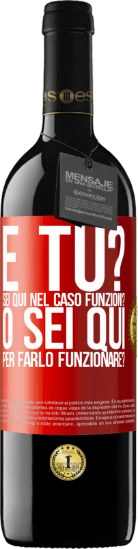 39,95 € Spedizione Gratuita | Vino rosso Edizione RED MBE Riserva e tu? Sei qui nel caso funzioni, o sei qui per farlo funzionare? Etichetta Rossa. Etichetta personalizzabile Riserva 12 Mesi Raccogliere 2014 Tempranillo