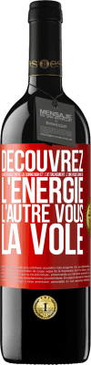 39,95 € Envoi gratuit | Vin rouge Édition RED MBE Réserve Découvrez la différence entre la connexion et l'attachement. L'un vous donne de l'énergie, l'autre vous la vole Étiquette Rouge. Étiquette personnalisable Réserve 12 Mois Récolte 2015 Tempranillo