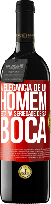 39,95 € Envio grátis | Vinho tinto Edição RED MBE Reserva A elegância de um homem está na seriedade de sua boca Etiqueta Vermelha. Etiqueta personalizável Reserva 12 Meses Colheita 2015 Tempranillo