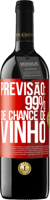 39,95 € Envio grátis | Vinho tinto Edição RED MBE Reserva Previsão: 99% de chance de vinho Etiqueta Vermelha. Etiqueta personalizável Reserva 12 Meses Colheita 2015 Tempranillo