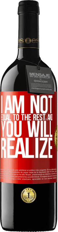 39,95 € Free Shipping | Red Wine RED Edition MBE Reserve I am not equal to the rest, and you will realize Red Label. Customizable label Reserve 12 Months Harvest 2014 Tempranillo