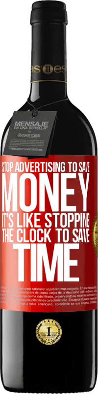 39,95 € 送料無料 | 赤ワイン REDエディション MBE 予約する お金を節約するために広告を停止します。時間を節約するために時計を停止するようなものです 赤いタグ. カスタマイズ可能なラベル 予約する 12 月 収穫 2014 Tempranillo