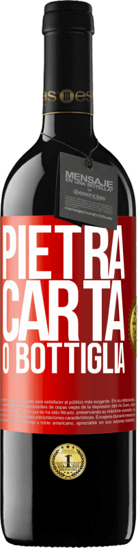 39,95 € Spedizione Gratuita | Vino rosso Edizione RED MBE Riserva Pietra, carta o bottiglia Etichetta Rossa. Etichetta personalizzabile Riserva 12 Mesi Raccogliere 2015 Tempranillo