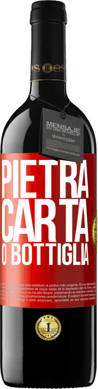 39,95 € Spedizione Gratuita | Vino rosso Edizione RED MBE Riserva Pietra, carta o bottiglia Etichetta Rossa. Etichetta personalizzabile Riserva 12 Mesi Raccogliere 2016 Tempranillo