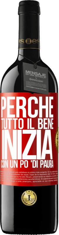 39,95 € Spedizione Gratuita | Vino rosso Edizione RED MBE Riserva Perché tutto il bene inizia con un po 'di paura Etichetta Rossa. Etichetta personalizzabile Riserva 12 Mesi Raccogliere 2015 Tempranillo