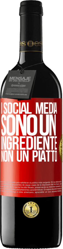 39,95 € Spedizione Gratuita | Vino rosso Edizione RED MBE Riserva I social media sono un ingrediente, non un piatto Etichetta Rossa. Etichetta personalizzabile Riserva 12 Mesi Raccogliere 2015 Tempranillo