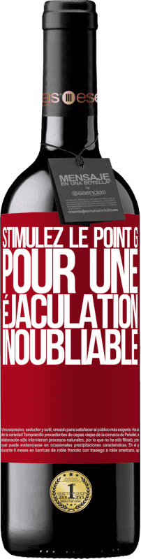 39,95 € Envoi gratuit | Vin rouge Édition RED MBE Réserve Stimulez le point G pour une éjaculation inoubliable Étiquette Rouge. Étiquette personnalisable Réserve 12 Mois Récolte 2015 Tempranillo