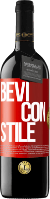 39,95 € Spedizione Gratuita | Vino rosso Edizione RED MBE Riserva Bevi con stile Etichetta Rossa. Etichetta personalizzabile Riserva 12 Mesi Raccogliere 2016 Tempranillo