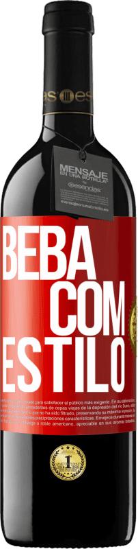 39,95 € Envio grátis | Vinho tinto Edição RED MBE Reserva Beba com estilo Etiqueta Vermelha. Etiqueta personalizável Reserva 12 Meses Colheita 2014 Tempranillo