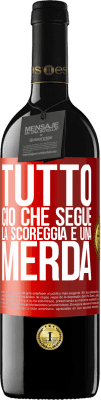 39,95 € Spedizione Gratuita | Vino rosso Edizione RED MBE Riserva Tutto ciò che segue la scoreggia è una merda Etichetta Rossa. Etichetta personalizzabile Riserva 12 Mesi Raccogliere 2015 Tempranillo