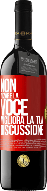 39,95 € Spedizione Gratuita | Vino rosso Edizione RED MBE Riserva Non alzare la voce, migliora la tua discussione Etichetta Rossa. Etichetta personalizzabile Riserva 12 Mesi Raccogliere 2015 Tempranillo