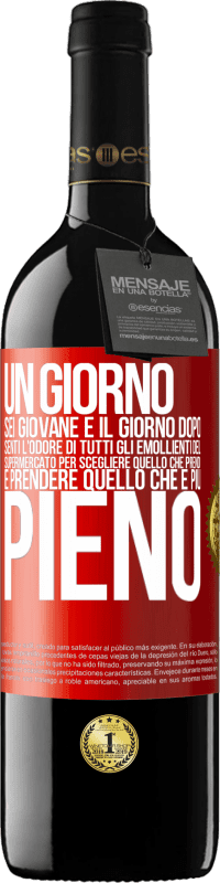 39,95 € Spedizione Gratuita | Vino rosso Edizione RED MBE Riserva Un giorno sei giovane e il giorno dopo, senti l'odore di tutti gli emollienti del supermercato per scegliere quello che Etichetta Rossa. Etichetta personalizzabile Riserva 12 Mesi Raccogliere 2015 Tempranillo