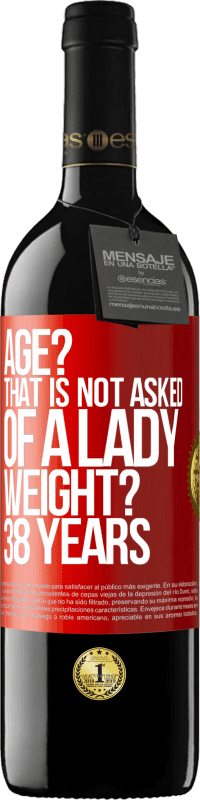 39,95 € 送料無料 | 赤ワイン REDエディション MBE 予約する 年齢？それは女性に求められていません。重さ？ 38歳 赤いタグ. カスタマイズ可能なラベル 予約する 12 月 収穫 2016 Tempranillo