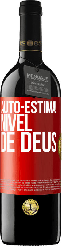 39,95 € Envio grátis | Vinho tinto Edição RED MBE Reserva Auto-estima! Nível de Deus Etiqueta Vermelha. Etiqueta personalizável Reserva 12 Meses Colheita 2015 Tempranillo