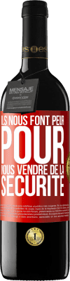 39,95 € Envoi gratuit | Vin rouge Édition RED MBE Réserve Ils nous font peur pour nous vendre de la sécurité Étiquette Rouge. Étiquette personnalisable Réserve 12 Mois Récolte 2016 Tempranillo