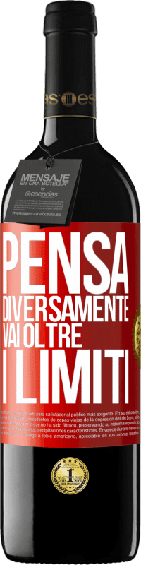 39,95 € Spedizione Gratuita | Vino rosso Edizione RED MBE Riserva Pensa diversamente. Vai oltre i limiti Etichetta Rossa. Etichetta personalizzabile Riserva 12 Mesi Raccogliere 2014 Tempranillo