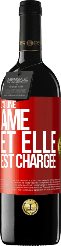 39,95 € Envoi gratuit | Vin rouge Édition RED MBE Réserve J'ai une âme et elle est chargée Étiquette Rouge. Étiquette personnalisable Réserve 12 Mois Récolte 2014 Tempranillo