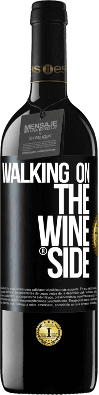 39,95 € Kostenloser Versand | Rotwein RED Ausgabe MBE Reserve Walking on the Wine Side® Schwarzes Etikett. Anpassbares Etikett Reserve 12 Monate Ernte 2015 Tempranillo