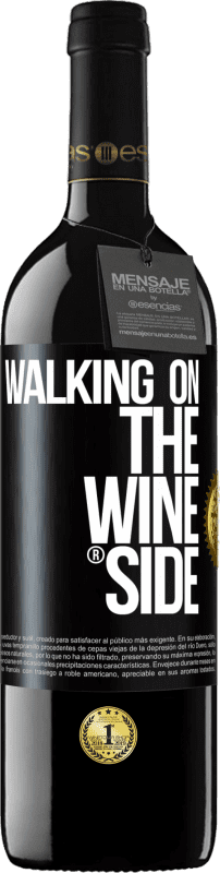 39,95 € Spedizione Gratuita | Vino rosso Edizione RED MBE Riserva Walking on the Wine Side® Etichetta Nera. Etichetta personalizzabile Riserva 12 Mesi Raccogliere 2014 Tempranillo