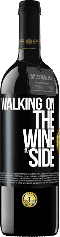 39,95 € Spedizione Gratuita | Vino rosso Edizione RED MBE Riserva Walking on the Wine Side® Etichetta Nera. Etichetta personalizzabile Riserva 12 Mesi Raccogliere 2015 Tempranillo