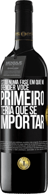 39,95 € Envio grátis | Vinho tinto Edição RED MBE Reserva Estou numa fase em que me ofender, você primeiro teria que se importar Etiqueta Preta. Etiqueta personalizável Reserva 12 Meses Colheita 2015 Tempranillo