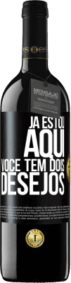 39,95 € Envio grátis | Vinho tinto Edição RED MBE Reserva Já estou aqui. Você tem dois desejos Etiqueta Preta. Etiqueta personalizável Reserva 12 Meses Colheita 2014 Tempranillo