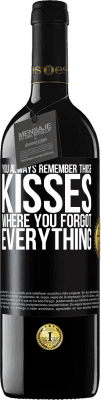 39,95 € 送料無料 | 赤ワイン REDエディション MBE 予約する あなたはいつもあなたがすべてを忘れたそれらのキスを覚えています ブラックラベル. カスタマイズ可能なラベル 予約する 12 月 収穫 2016 Tempranillo
