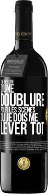 39,95 € Envoi gratuit | Vin rouge Édition RED MBE Réserve J'ai besoin d'une doublure pour les scènes où je dois me lever tôt Étiquette Noire. Étiquette personnalisable Réserve 12 Mois Récolte 2015 Tempranillo