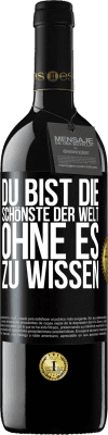 39,95 € Kostenloser Versand | Rotwein RED Ausgabe MBE Reserve Du bist die Schönste der Welt, ohne es zu wissen Schwarzes Etikett. Anpassbares Etikett Reserve 12 Monate Ernte 2014 Tempranillo