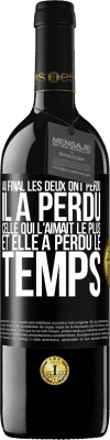 39,95 € Envoi gratuit | Vin rouge Édition RED MBE Réserve Au final les deux ont perdu. Il a perdu celle qui l'aimait le plus et elle a perdu le temps Étiquette Noire. Étiquette personnalisable Réserve 12 Mois Récolte 2014 Tempranillo