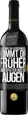 39,95 € Kostenloser Versand | Rotwein RED Ausgabe MBE Reserve Alles, was du verschweigst, kommt dir früher oder später aus den Augen Schwarzes Etikett. Anpassbares Etikett Reserve 12 Monate Ernte 2016 Tempranillo