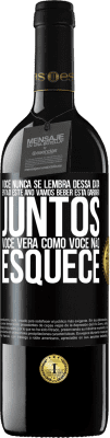 39,95 € Envio grátis | Vinho tinto Edição RED MBE Reserva Você nunca se lembra dessa data, então este ano vamos beber esta garrafa juntos. Você verá como você não esquece Etiqueta Preta. Etiqueta personalizável Reserva 12 Meses Colheita 2015 Tempranillo