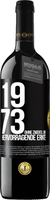 39,95 € Kostenloser Versand | Rotwein RED Ausgabe MBE Reserve 1973. Ohne Zweifel eine hervorragende Ernte Schwarzes Etikett. Anpassbares Etikett Reserve 12 Monate Ernte 2014 Tempranillo