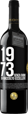 39,95 € Spedizione Gratuita | Vino rosso Edizione RED MBE Riserva 1973. Senza dubbio, un raccolto eccellente Etichetta Nera. Etichetta personalizzabile Riserva 12 Mesi Raccogliere 2014 Tempranillo