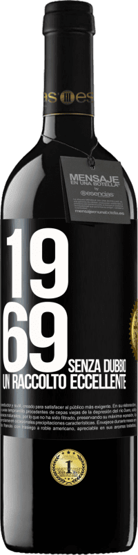 39,95 € Spedizione Gratuita | Vino rosso Edizione RED MBE Riserva 1969. Senza dubbio, un raccolto eccellente Etichetta Nera. Etichetta personalizzabile Riserva 12 Mesi Raccogliere 2016 Tempranillo