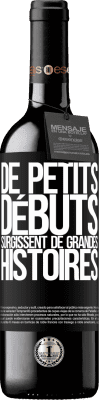 39,95 € Envoi gratuit | Vin rouge Édition RED MBE Réserve De petits débuts surgissent de grandes histoires Étiquette Noire. Étiquette personnalisable Réserve 12 Mois Récolte 2015 Tempranillo