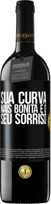 39,95 € Envio grátis | Vinho tinto Edição RED MBE Reserva Sua curva mais bonita é o seu sorriso Etiqueta Preta. Etiqueta personalizável Reserva 12 Meses Colheita 2015 Tempranillo