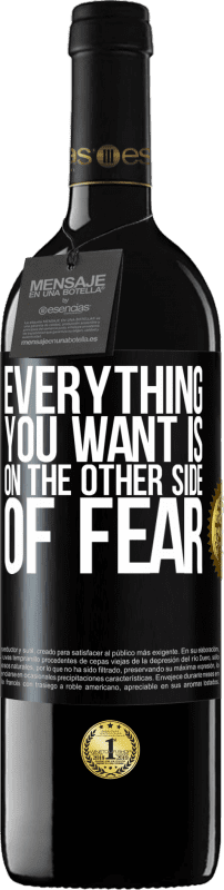 39,95 € 送料無料 | 赤ワイン REDエディション MBE 予約する あなたが望むものはすべて恐怖の向こう側にある ブラックラベル. カスタマイズ可能なラベル 予約する 12 月 収穫 2016 Tempranillo
