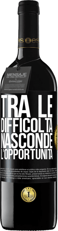 39,95 € Spedizione Gratuita | Vino rosso Edizione RED MBE Riserva Tra le difficoltà nasconde l'opportunità Etichetta Nera. Etichetta personalizzabile Riserva 12 Mesi Raccogliere 2015 Tempranillo