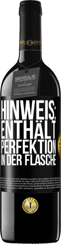 39,95 € Kostenloser Versand | Rotwein RED Ausgabe MBE Reserve Hinweis: Enthält Perfektion in der Flasche Schwarzes Etikett. Anpassbares Etikett Reserve 12 Monate Ernte 2016 Tempranillo