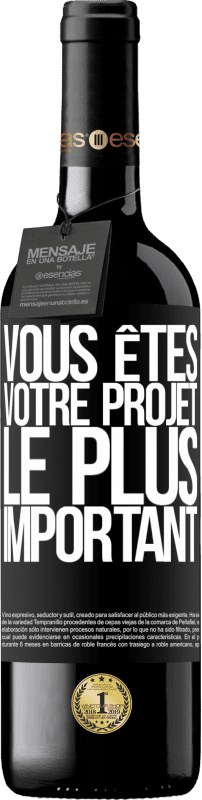39,95 € Envoi gratuit | Vin rouge Édition RED MBE Réserve Vous êtes votre projet le plus important Étiquette Noire. Étiquette personnalisable Réserve 12 Mois Récolte 2016 Tempranillo