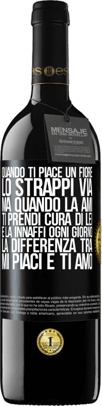 39,95 € Spedizione Gratuita | Vino rosso Edizione RED MBE Riserva Quando ti piace un fiore, lo strappi via. Ma quando la ami, ti prendi cura di lei e la innaffi ogni giorno Etichetta Nera. Etichetta personalizzabile Riserva 12 Mesi Raccogliere 2015 Tempranillo