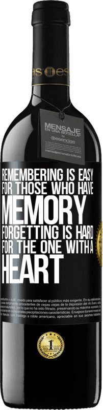 39,95 € Free Shipping | Red Wine RED Edition MBE Reserve Remembering is easy for those who have memory. Forgetting is hard for the one with a heart Black Label. Customizable label Reserve 12 Months Harvest 2014 Tempranillo