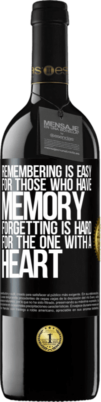 39,95 € Free Shipping | Red Wine RED Edition MBE Reserve Remembering is easy for those who have memory. Forgetting is hard for the one with a heart Black Label. Customizable label Reserve 12 Months Harvest 2015 Tempranillo